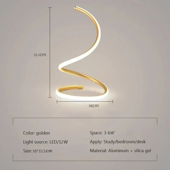 GlowStream - Modern LED Table Lamp | Kalsten
