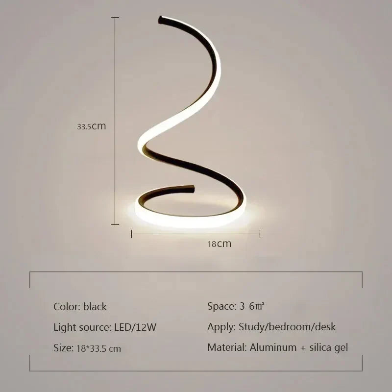 GlowStream - Modern LED Table Lamp | Kalsten