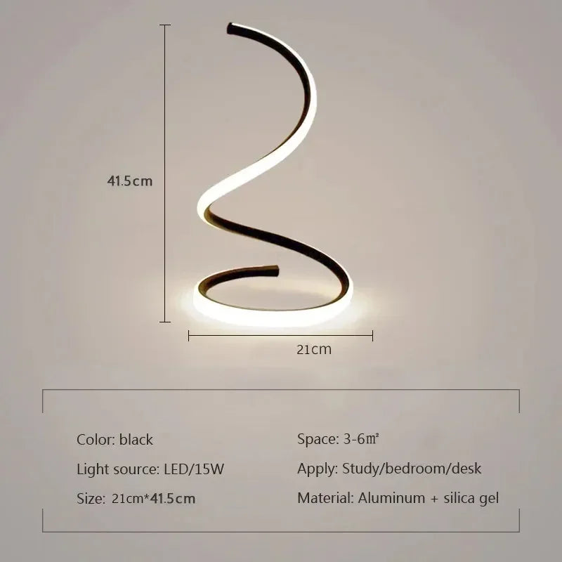 GlowStream - Modern LED Table Lamp | Kalsten