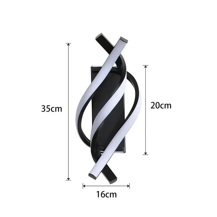 Spiral-shaped wall light | Kalsten