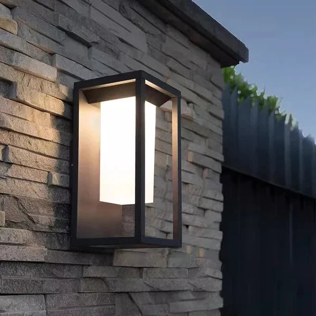 Modern LED wall light for outdoor use, energy-saving and weatherproof | Kalsten
