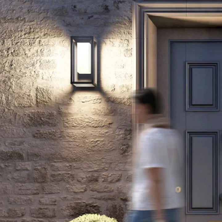 Modern LED wall light for outdoor use, energy-saving and weatherproof | Kalsten