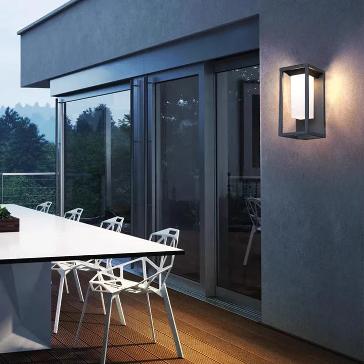 Modern LED wall light for outdoor use, energy-saving and weatherproof | Kalsten