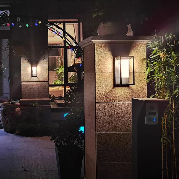 Modern LED wall light for outdoor use, energy-saving and weatherproof | Kalsten