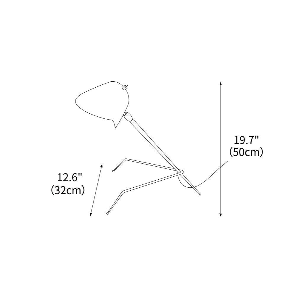 Modern Tripod Table Lamp 12.6' | Kalsten