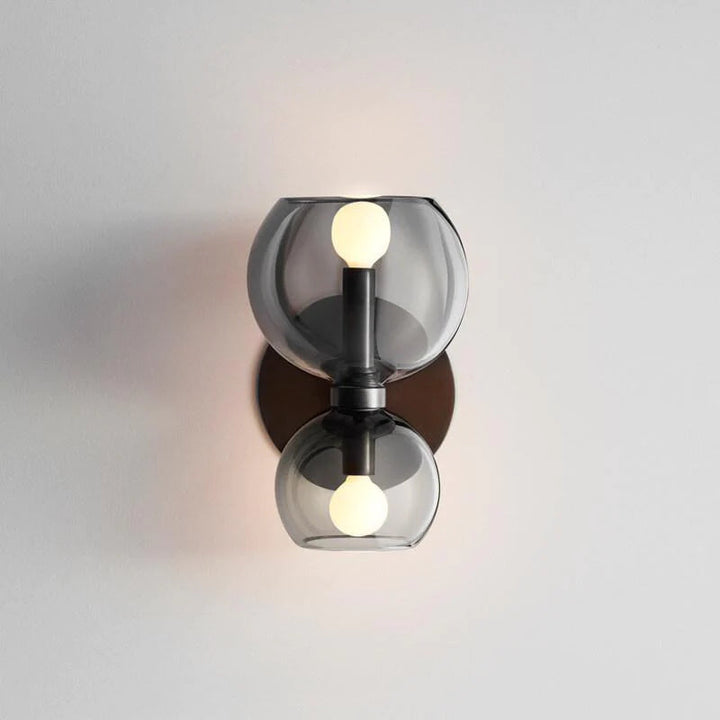 Freyza | White Glass Indoor Wall Light – Modern Bedroom Living Room | Kalsten