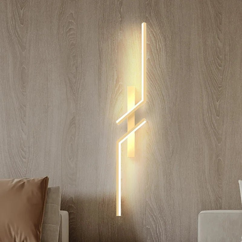 Striped LED Wall Lamp – Modern 3-Color Dimmable Design