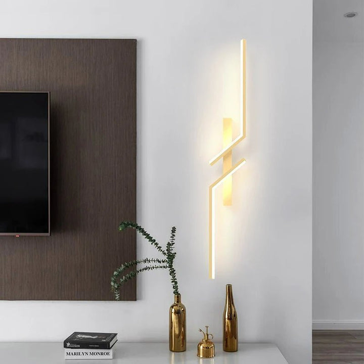 Striped LED Wall Lamp – Modern 3-Color Dimmable Design