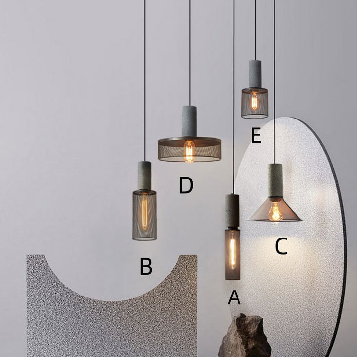 Modern Iron Grey Hanging Light Pendant Lampshade | Kalsten