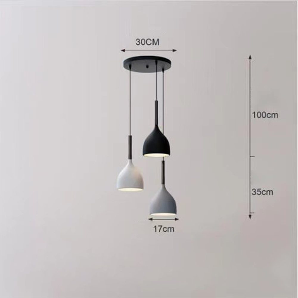 Modern Metal Triple Pendant Lights | Kalsten