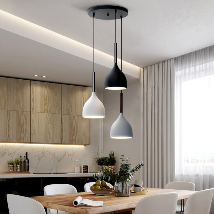 Modern Metal Triple Pendant Lights | Kalsten