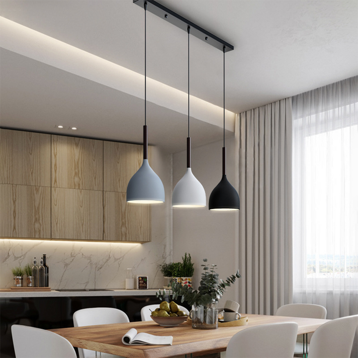 Modern Metal Triple Pendant Lights | Kalsten