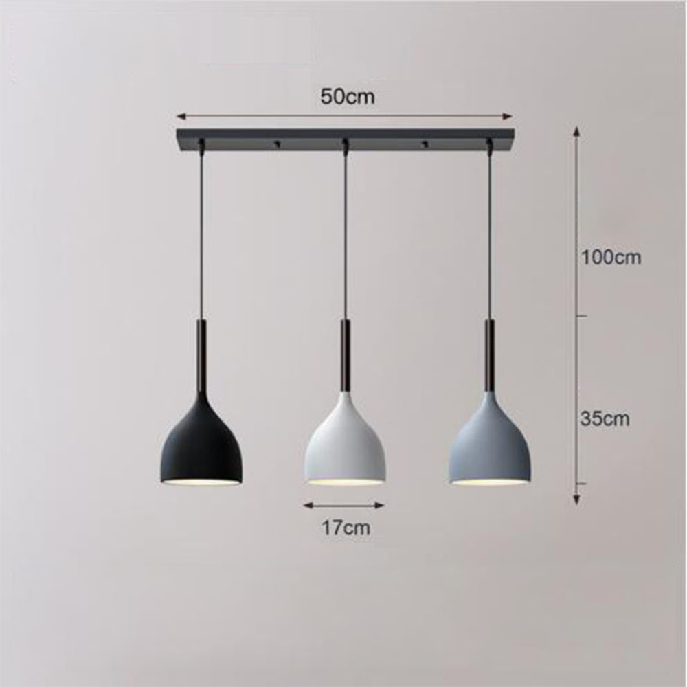 Modern Metal Triple Pendant Lights | Kalsten