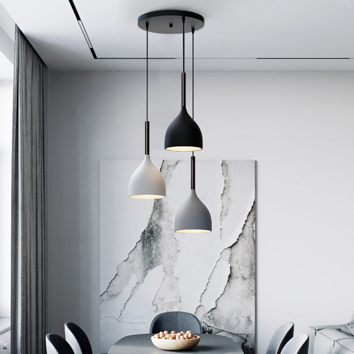 Modern Metal Triple Pendant Lights | Kalsten