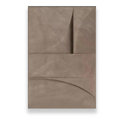 Modern Minimalist Flat Geometric Lines Wall Art Fine Art Canvas Prints Retro Brown Abstract Pictures For The Living Room Contemporary Interior Design Decor | Karnz