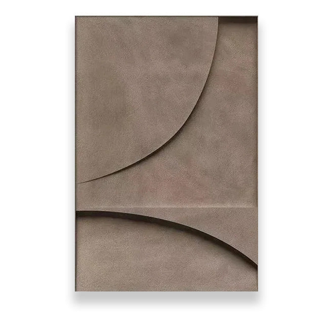 Modern Minimalist Flat Geometric Lines Wall Art Fine Art Canvas Prints Retro Brown Abstract Pictures For The Living Room Contemporary Interior Design Decor | Karnz
