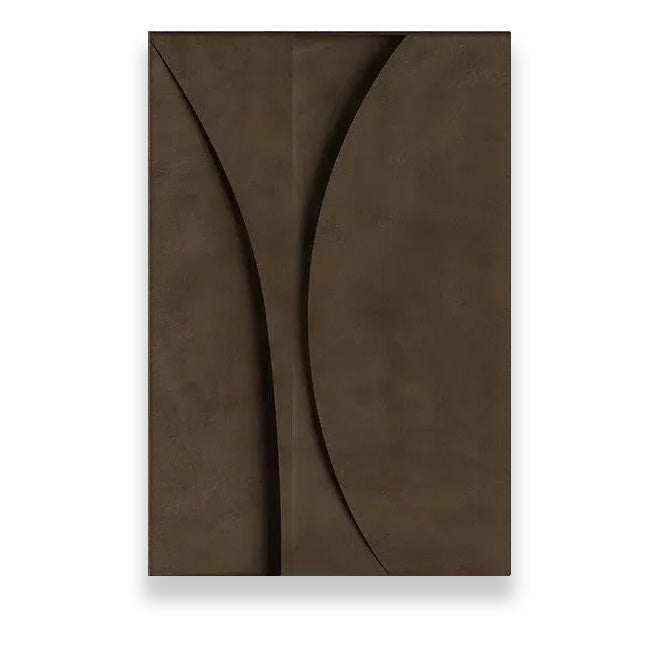 Modern Minimalist Flat Geometric Lines Wall Art Fine Art Canvas Prints Retro Brown Abstract Pictures For The Living Room Contemporary Interior Design Decor | Karnz