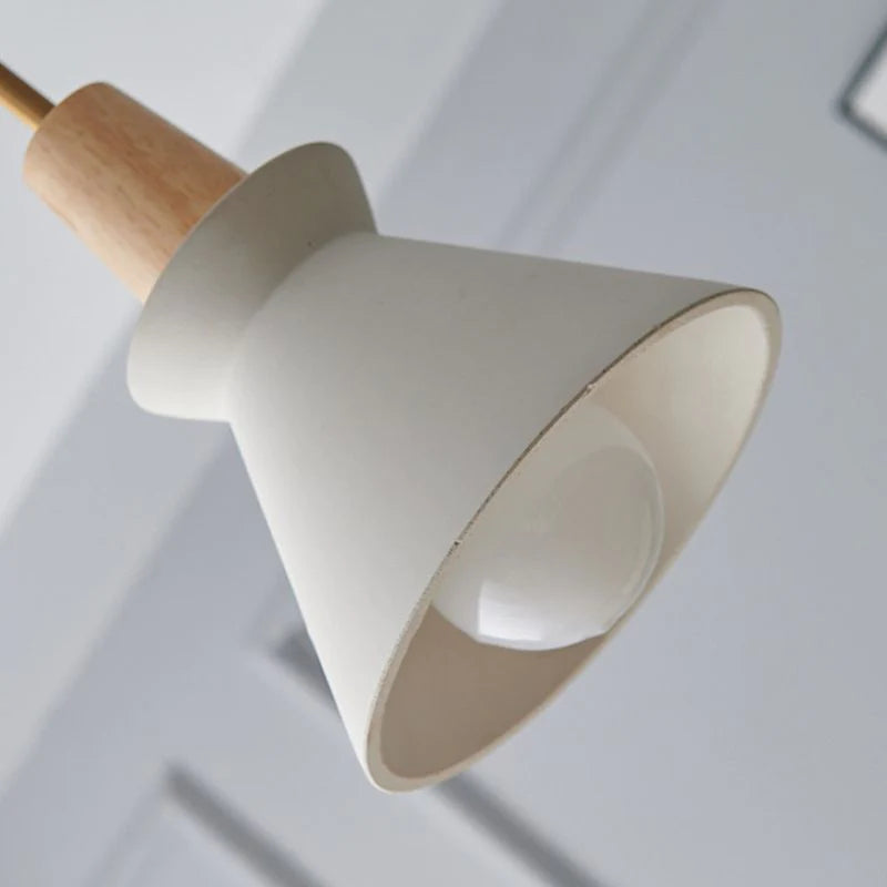 Modern White Concrete Cone Pendant Light | Kalsten