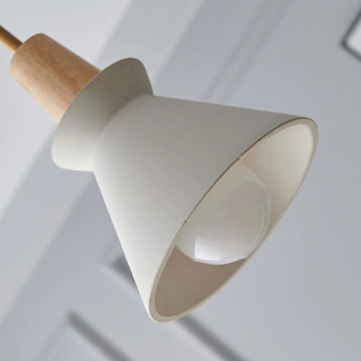 Modern White Concrete Cone Pendant Light | Kalsten