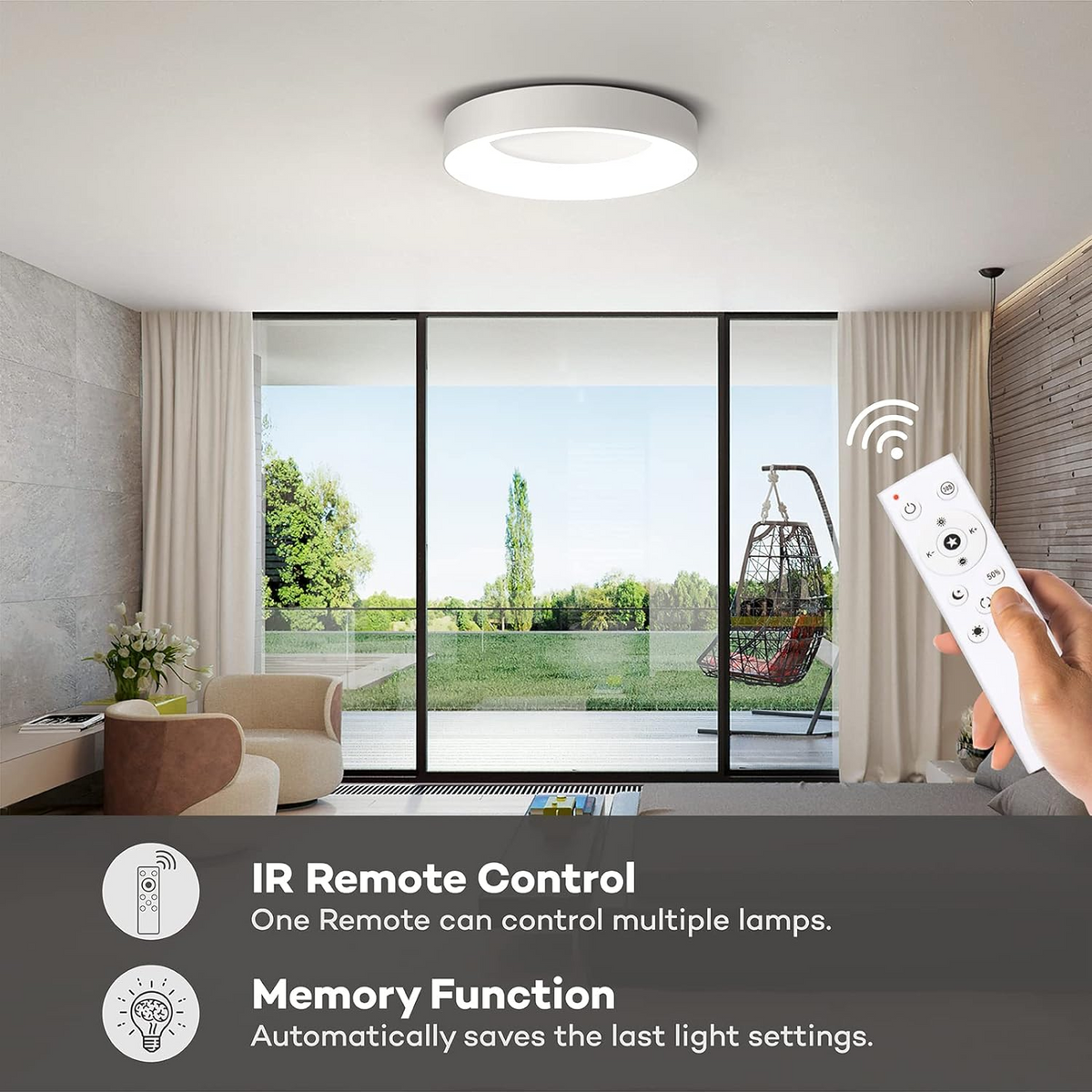 Minimalist LED Flush Mount Ceiling Light