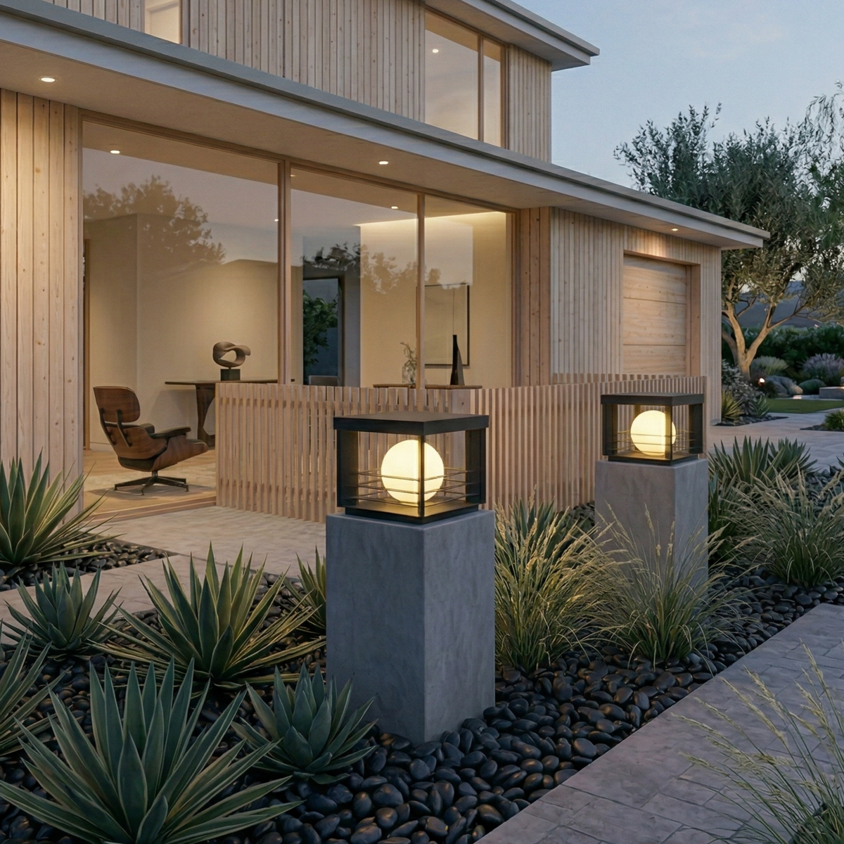Waterproof Aluminum Outdoor Pillar Light