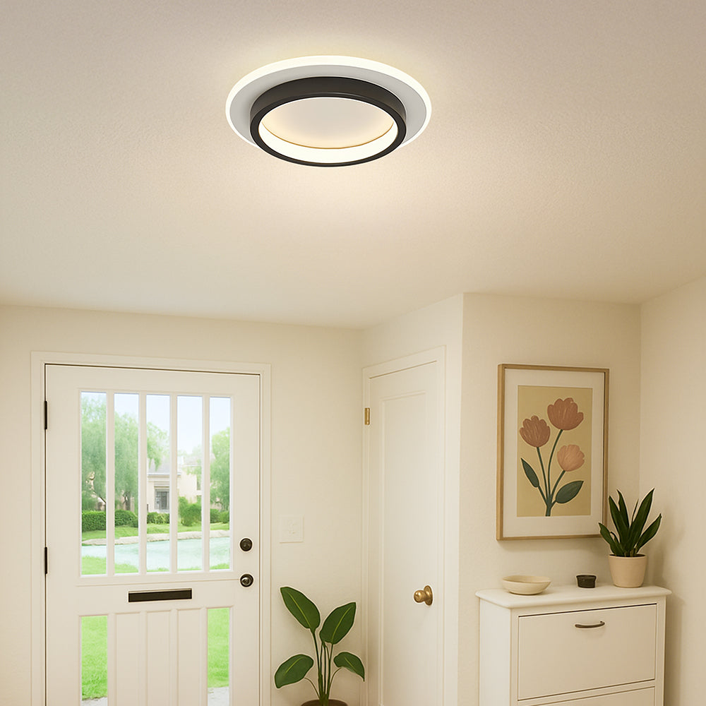 Round Flush Mount with Acrylic LED Diffuser