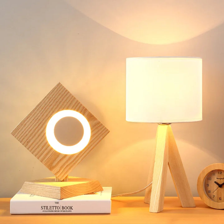 LumiHout – Modern table lamp made of wood with warm, natural elegance | Kalsten