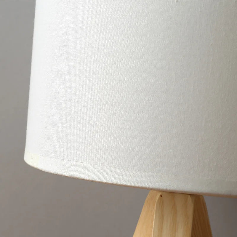 Wood Opaline - Modern Wooden Tripod Table Lamp Kalsten