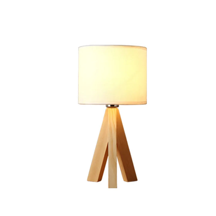 Wood Opaline - Modern Wooden Tripod Table Lamp Kalsten