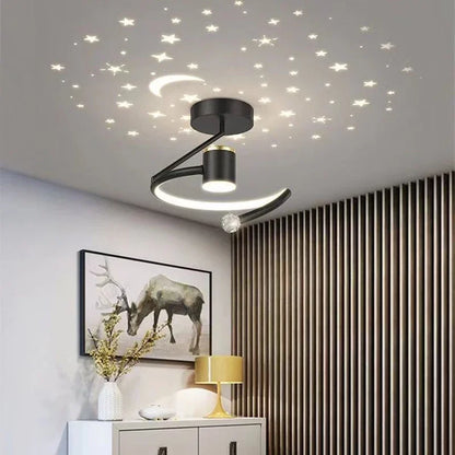 Skanto | LED Starry Sky Ceiling Lamps – Modern Pendant Design for Kids' Room and Living Room