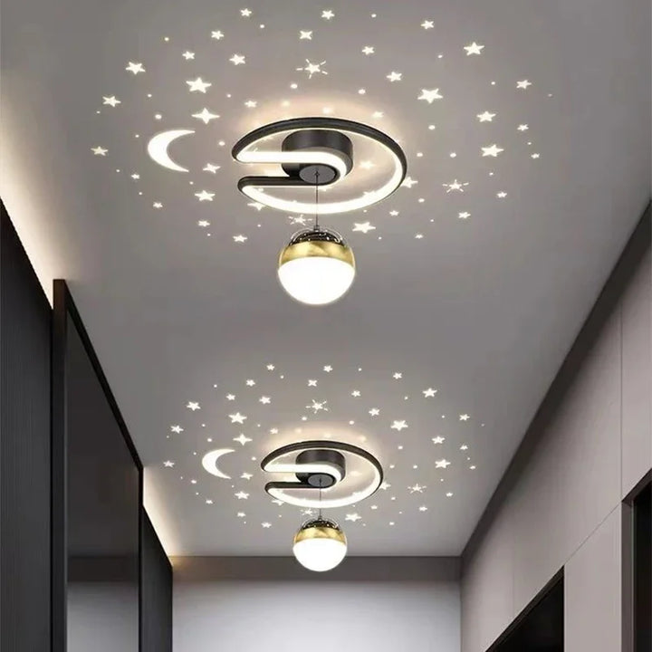 Modern LED Ceiling Lamp with Star Effect