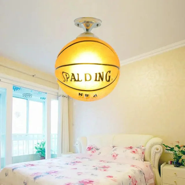 LED ceiling light in ball design - Children's room lamp with glass ball | Karnz