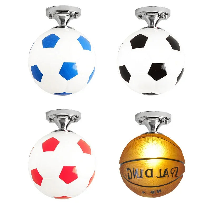 LED ceiling light in ball design - Children's room lamp with glass ball | Karnz