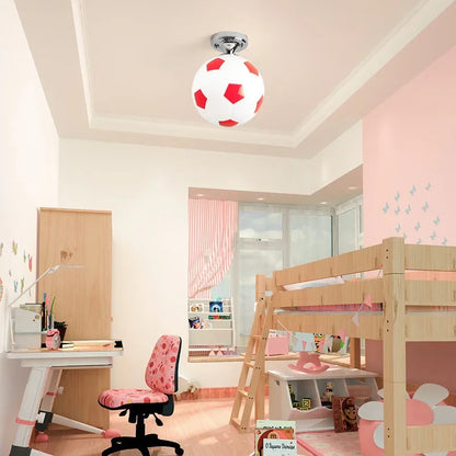 LED ceiling light in ball design - Children's room lamp with glass ball | Karnz
