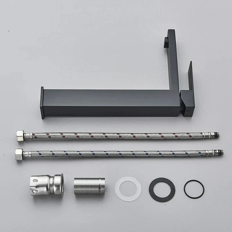 Modern Black-Silver Sink Faucet - for Luxury Bathroom Experience Kalsten