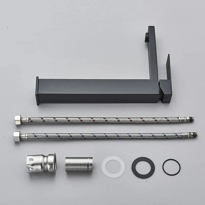 Modern Black-Silver Sink Faucet - for Luxury Bathroom Experience Kalsten
