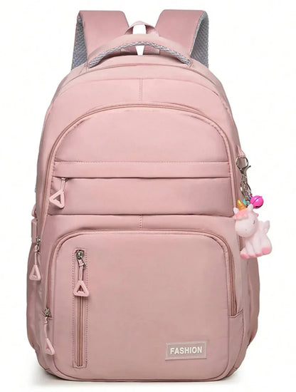 Skanto | Waterproof Pink Girls Backpack with Laptop Compartment – Stylish and Practical School Bag