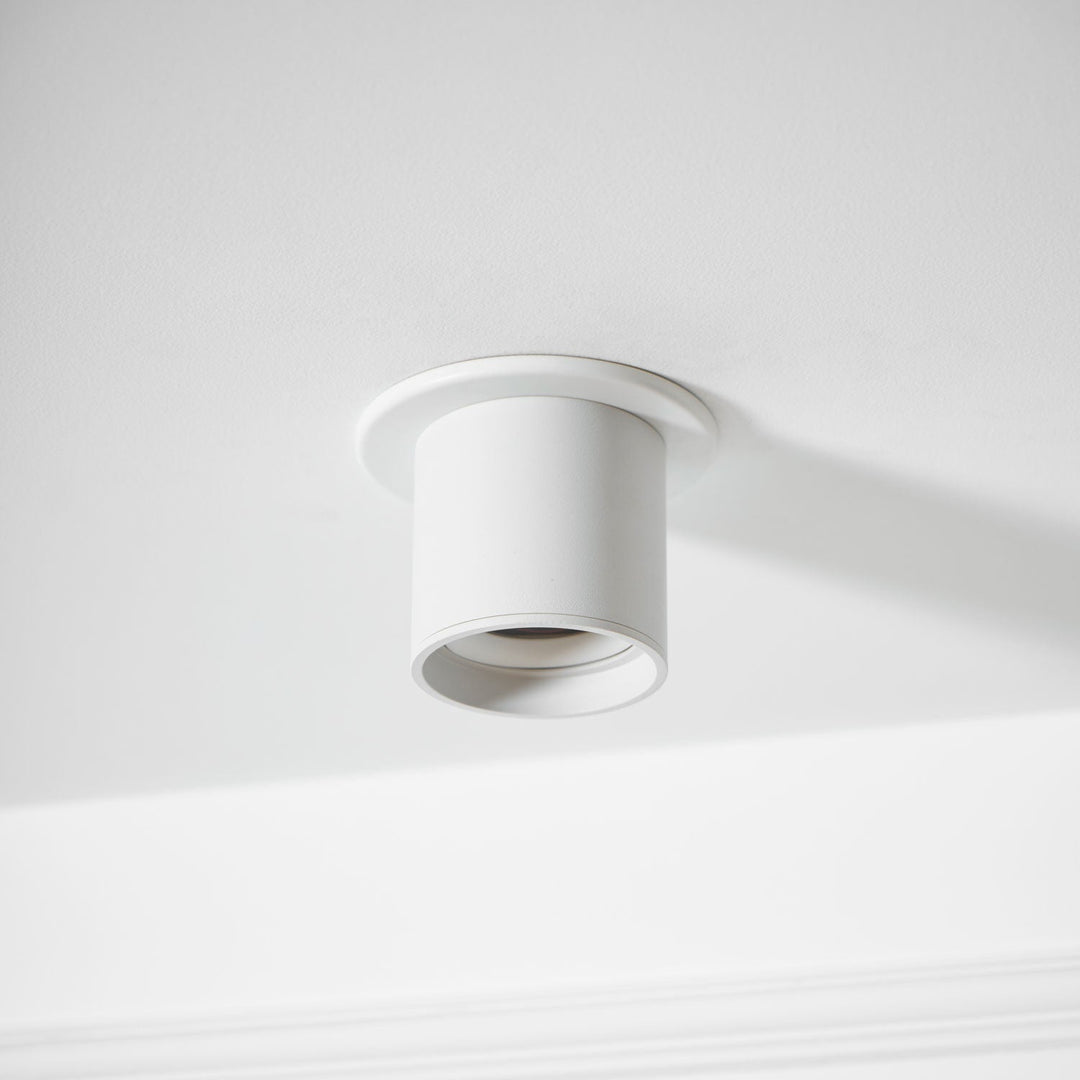 Metal Ceiling Light 3.1 in x 3.3 in White Indoor Modern Flush Mount LED Fixture Warm Neutral Cool | Kalsten