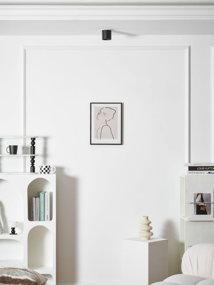 Metal Ceiling Light 3.1 in x 3.3 in White Indoor Modern Flush Mount LED Fixture Warm Neutral Cool | Kalsten