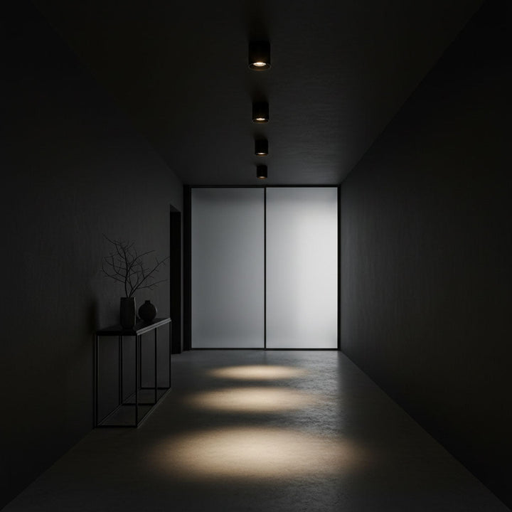 Metal Ceiling Light 3.1 in x 3.3 in White Indoor Modern Flush Mount LED Fixture Warm Neutral Cool | Kalsten