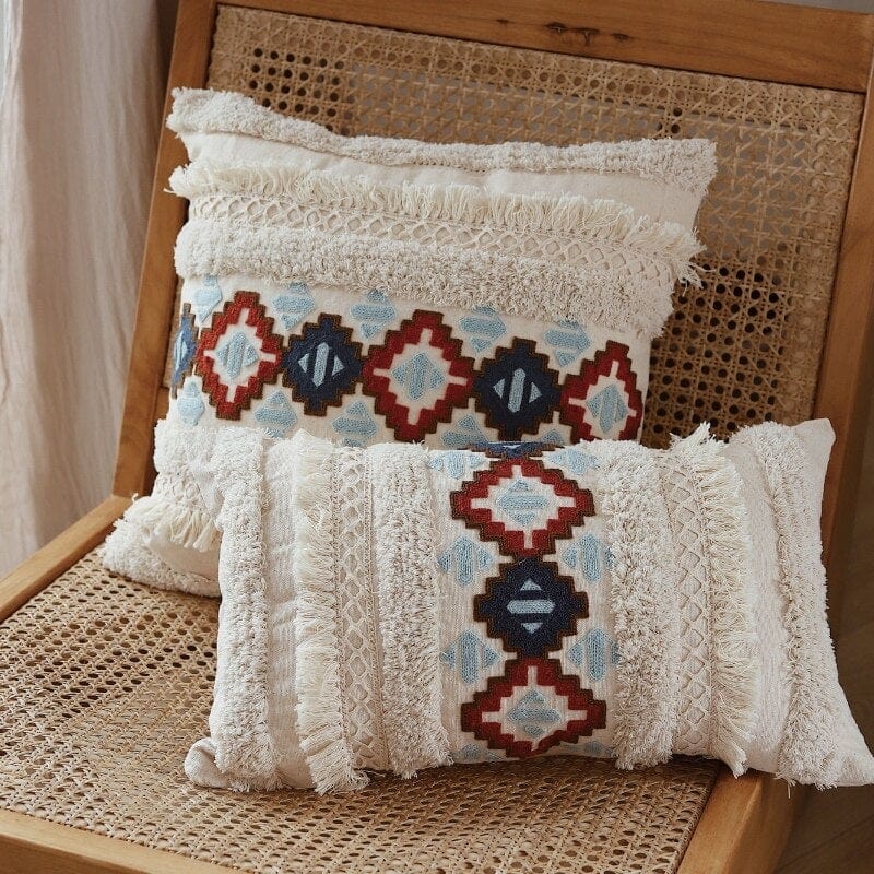 Morocco Tufting Ivory Pillowcase | Kalsten