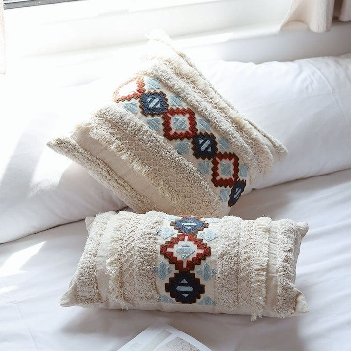 Morocco Tufting Ivory Pillowcase | Kalsten