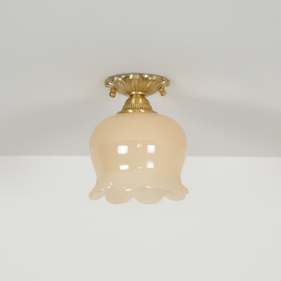 Ceiling Light Resin Brass 5.9 in Indoor Warm Lighting | Kalsten
