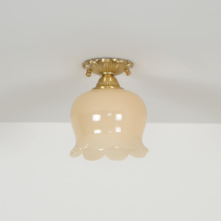 Ceiling Light Resin Brass 5.9 in Indoor Warm Lighting | Kalsten