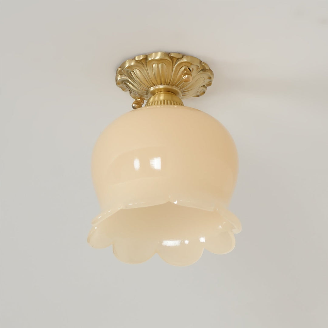 Ceiling Light Resin Brass 5.9 in Indoor Warm Lighting | Kalsten