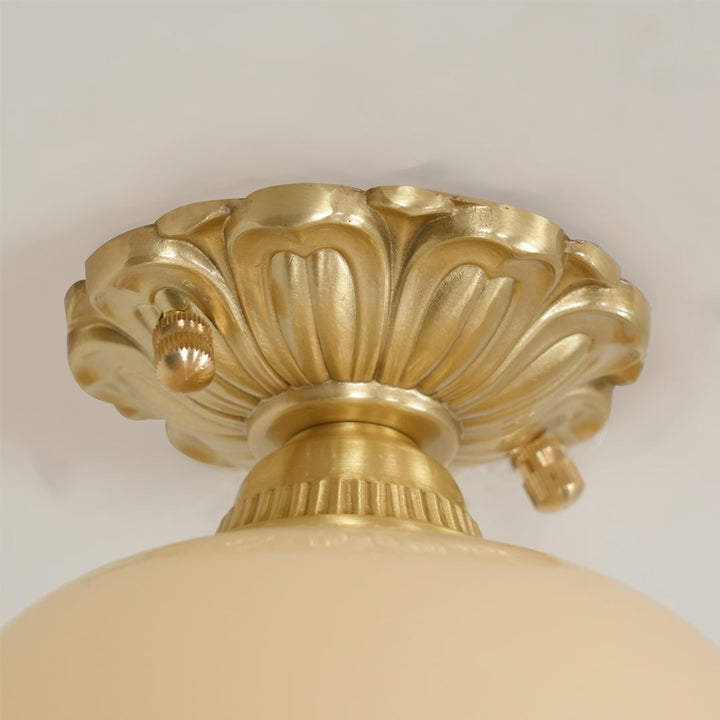 Ceiling Light Resin Brass 5.9 in Indoor Warm Lighting | Kalsten