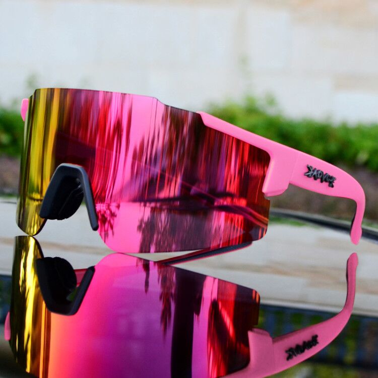 Skanto | ReflectRide Sports Sunglasses – Aerodynamic Cycling Glasses with UV Protection and Interchangeable Frame