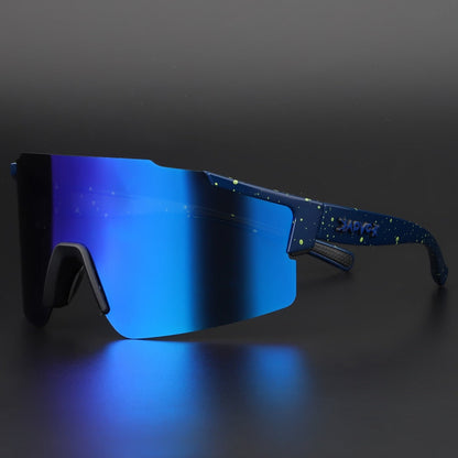 Skanto | ReflectRide Sports Sunglasses – Aerodynamic Cycling Glasses with UV Protection and Interchangeable Frame