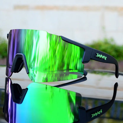 Skanto | ReflectRide Sports Sunglasses – Aerodynamic Cycling Glasses with UV Protection and Interchangeable Frame