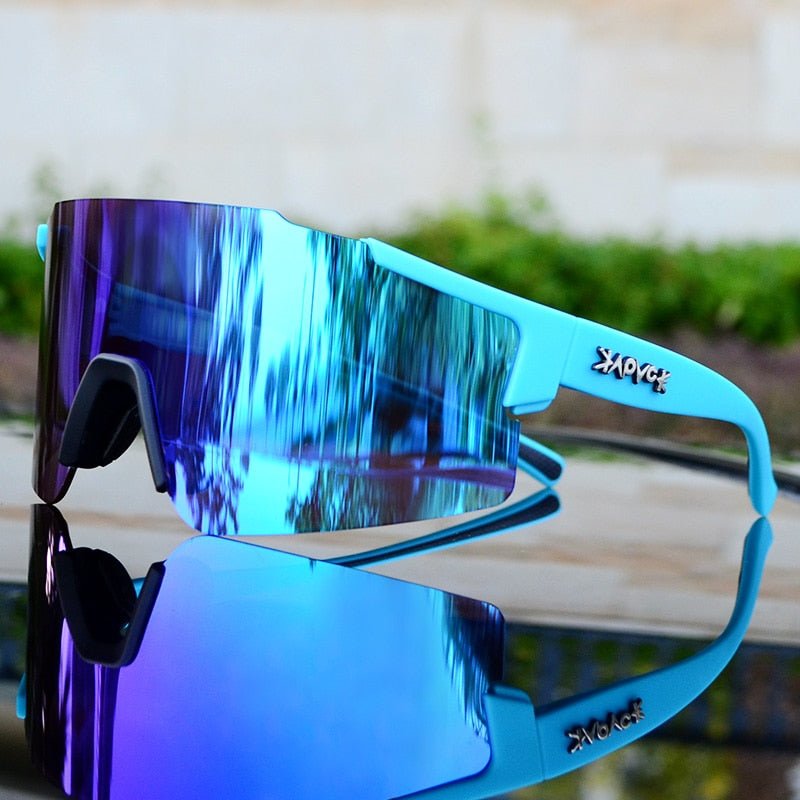 Skanto | ReflectRide Sports Sunglasses – Aerodynamic Cycling Glasses with UV Protection and Interchangeable Frame